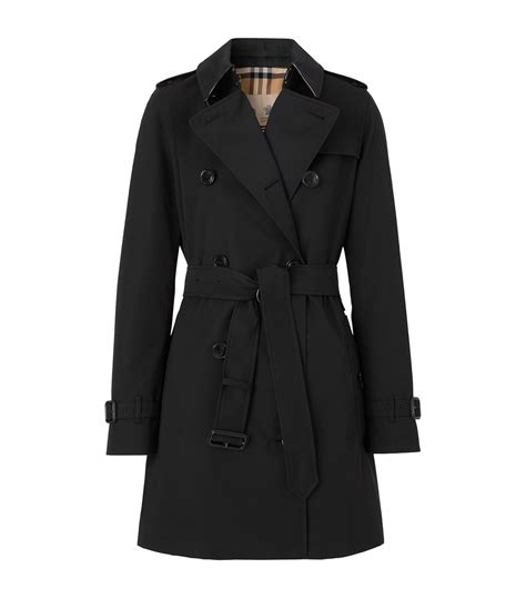 burberry black short coat|vintage Burberry trench coat.